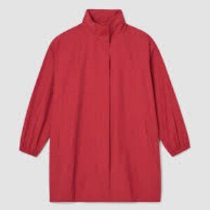 Eileen Fisher Nylon and Cotton Jacket Red Size Large